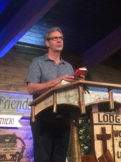 Speaking each day at the Lodge